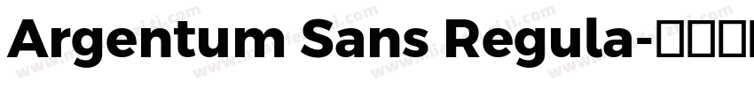 Argentum Sans Regula字体转换